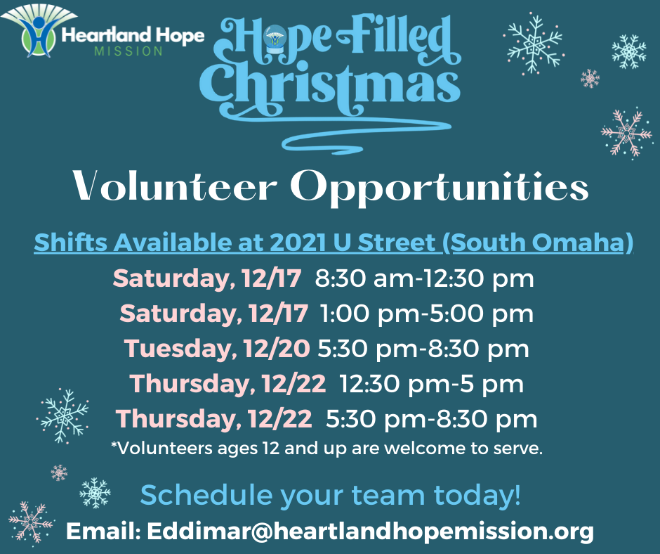 Volunteer at Hope-Filled Christmas | SHARE Omaha