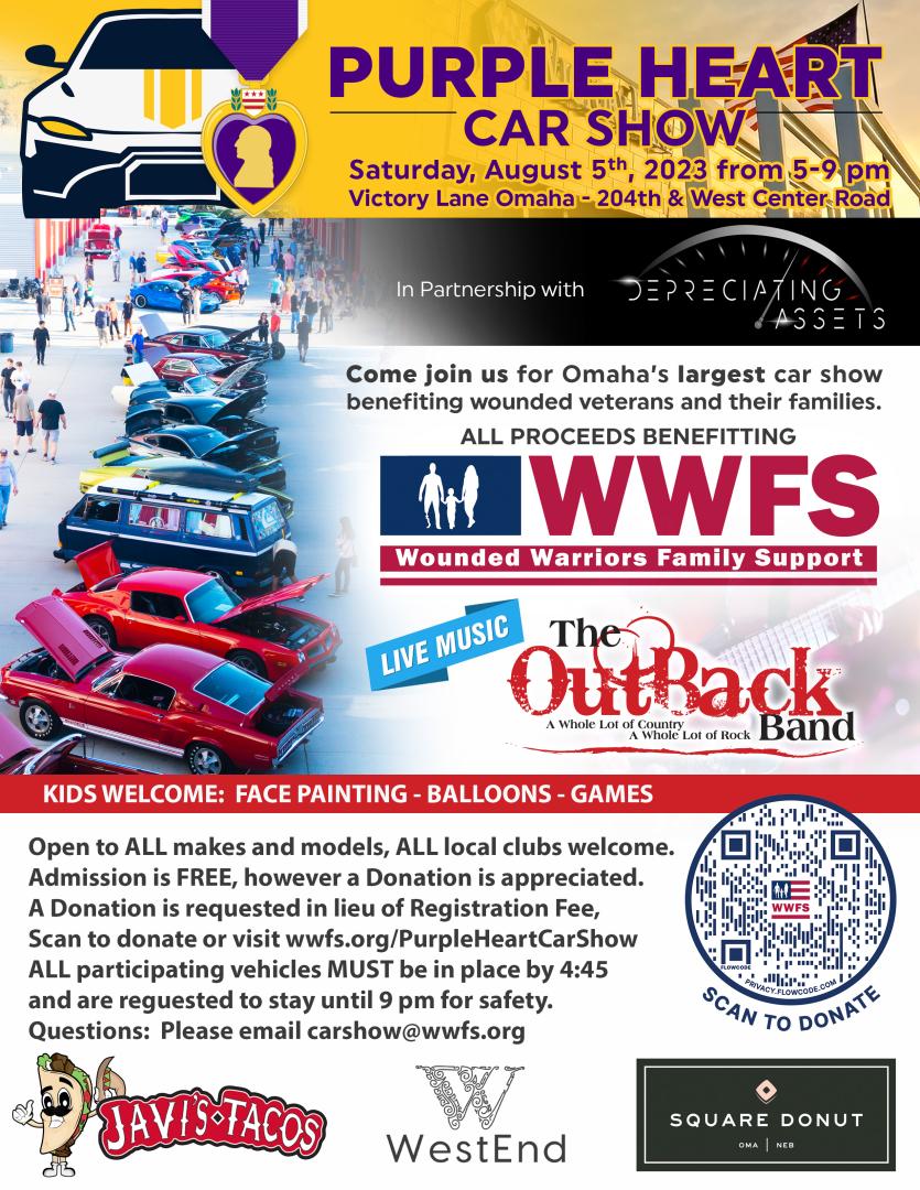 Purple Heart Car Show Flyer