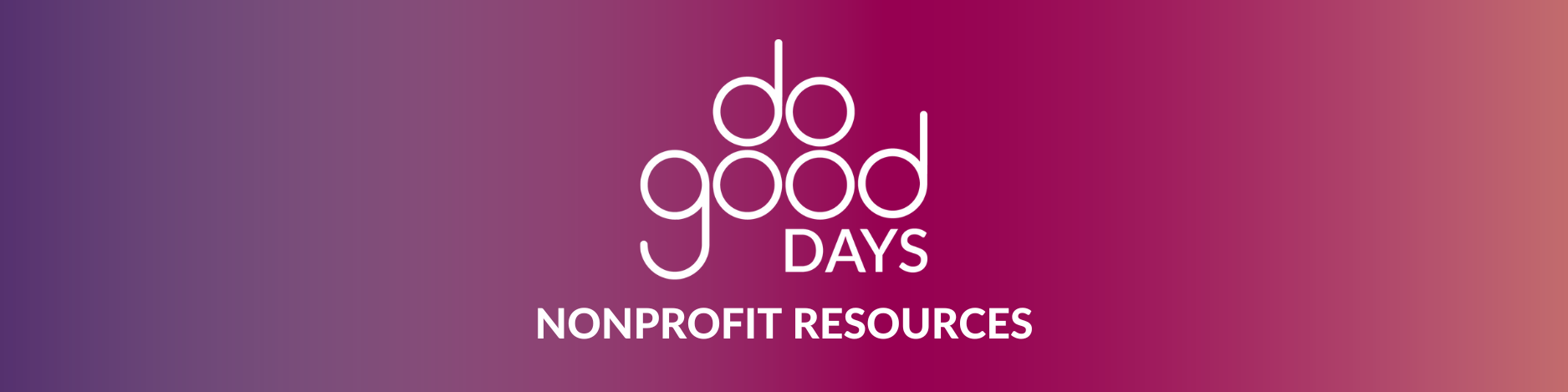 Do Good Days Nonprofit Resources