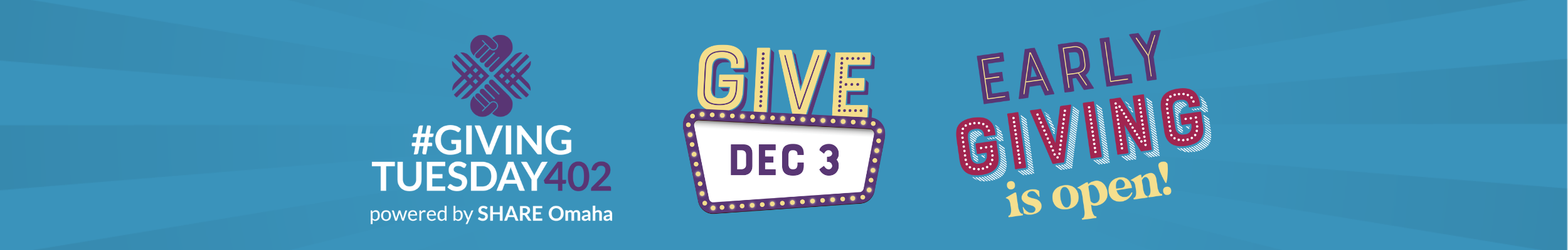 Giving Tuesday is December 3, Early Giving is Now Open!