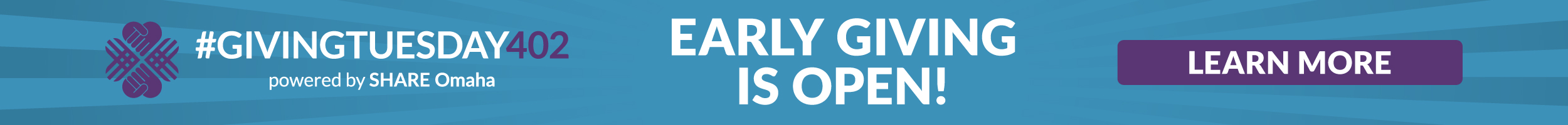 #GivingTuesday402: Early Giving is Open! Learn more