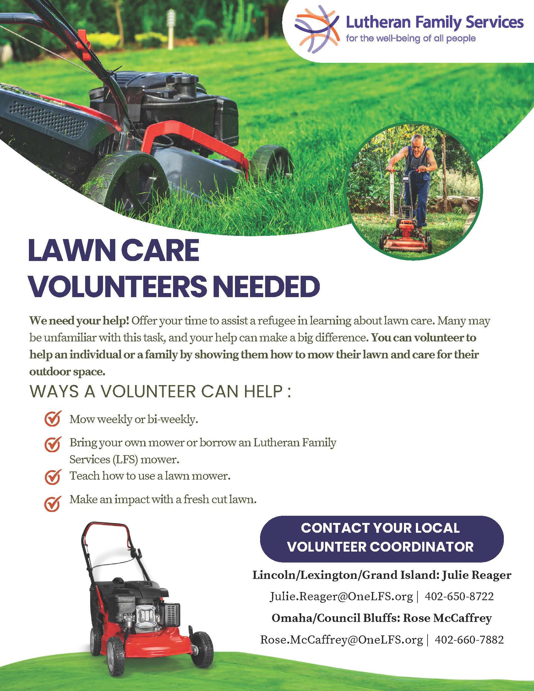 Lawn Care Volunteers