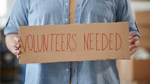 volunteers needed sign 