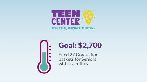 Teen Center: Goal: $2,700 - Help fund 27 graduation baskets of essentials for seniors