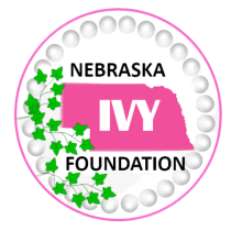 Encircled State of Nebraska in Pink with Ivies                  nk 
