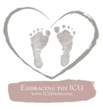 Infant Feet Wrapped in Heart