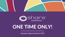 One time only volunteer opportunities for 2025