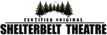 Shelterbelt logo with cluster of trees and certified original text.
