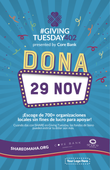 Spanish - Nebraska Poster - Giving Tuesday