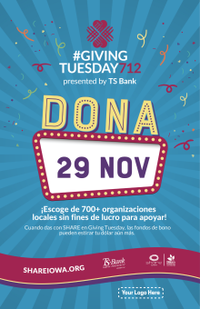 Spanish - Iowa Poster - Giving Tuesday 2022